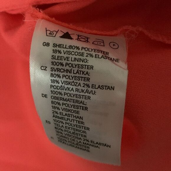 Divided by H&M Women's Coral Lightweight Blazer Button Pockets Size 12 - Picture 7 of 7